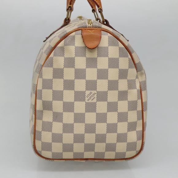 LOUIS VUITTON Damier Azur Speedy 30 Hand Bag N41533 LV Auth 89669 - Picture 4 of 16